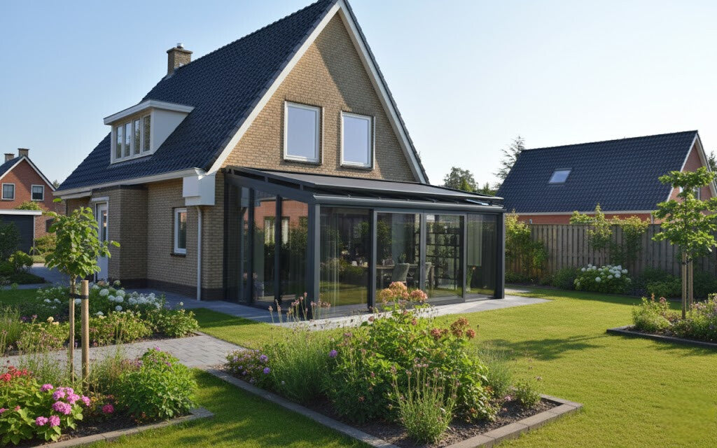 Elektrische zonwering voor veranda