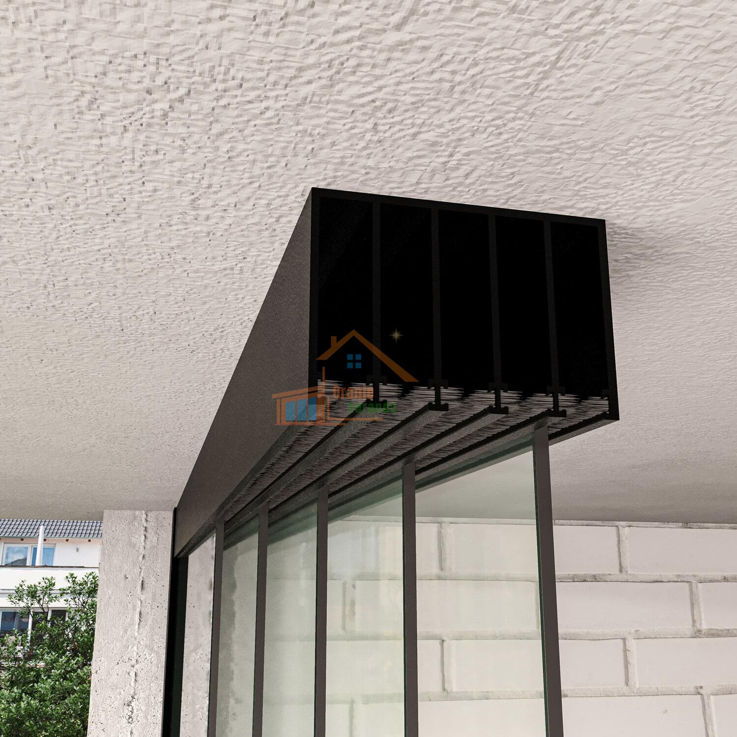 5-Rail Glazen Schuifwand tot 3980 mm breed (5x 820mm glas)