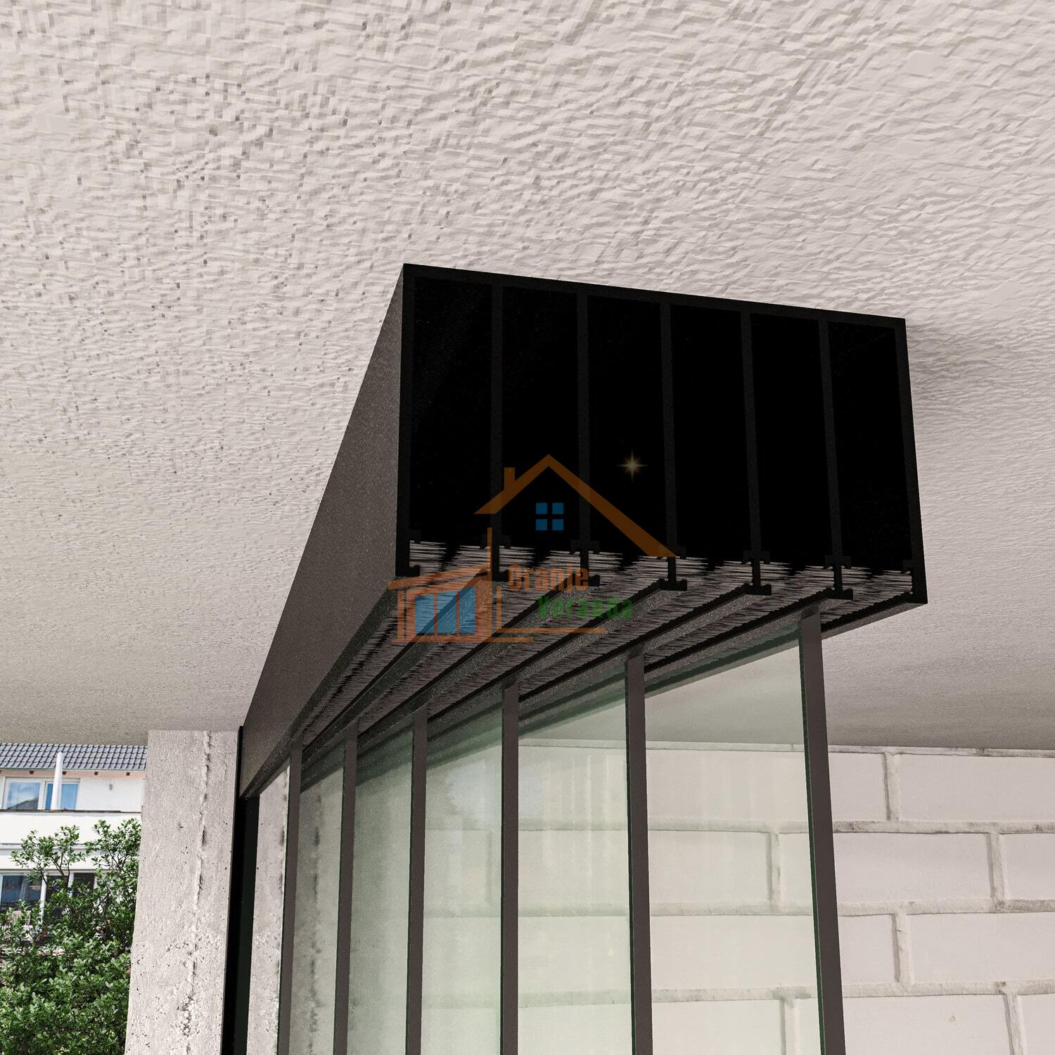 6-Rail Glazen Schuifwand tot 6030 mm breed (6x 1030mm glas)